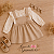 Laço Baby Nude Veludado Infantil | Mini Lacinho Bege de Pontas - Imagem 2