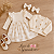Laço Baby Branco Veludado Infantil | Mini Lacinho de Pontas - Imagem 2
