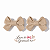Kit 3 Pares Laços Baby Veludados Branco Nude e Marrom Inverno - Imagem 3