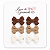 Kit 3 Pares Laços Baby Veludados Branco Nude e Marrom Inverno - Imagem 1