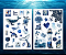 Adesivos Aesthetic - cartela Blue Ocean - Imagem 3
