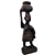 Escultura Africana Oxum em Madeira Entalhada – 24,5cm - Imagem 5