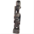 Escultura Africana Ogum em Madeira Entalhada – 24cm - Imagem 1