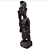 Escultura Africana Ogum em Madeira Entalhada – 24cm - Imagem 2