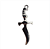 Pingente Adaga – 3,5cm - Imagem 1