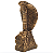 Cobra Naja Decorativa em Resina Pequena - Imagem 1
