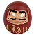Daruma Mini Decorativo em Resina - Imagem 1