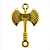 Pingente Machado de Xangô (Oxé) – Dourado ou Prateado – 2,4cm - Imagem 3