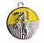 Pingente Medalha de Oxum Dupla Face – 3cm - Imagem 1