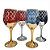 Taça Decorada para Bebidas e Oferendas | Diversas Cores - Imagem 1