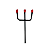 Garfo Exu / Pomba Gira - 20 cm - Imagem 3