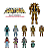Figura de Ação Saint Seiya Galaxy Version 2 - Figura Sortida - Blokees - Imagem 5