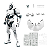 Figura de Ação - Marvel Rivals Champion Class 10 Moon Knight Model Kits - 104 peças - Blokees - Imagem 5