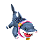 Figura de Ação - Marvel Rivals Champion Class 12 Jeff - The Land Shark - Blokees - Imagem 3