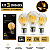 Kit 3 Lâmpada Filamento Led G45 Decorativa Vintage Âmbar 4w Bivolt CTB - Imagem 1