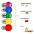 Kit 10 Lâmpada Led Bolinha 3w Coloridas Decoração Copa Do Mundo Varal Bivolt Ctb - Imagem 3