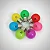 Kit 10 Lâmpada Led Bolinha 3w Coloridas Decoração Copa Do Mundo Varal Bivolt Ctb - Imagem 8