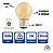 Kit 10 Lampadas Bolinha Filamento G45 Led Retro 2w E27 Branco Quente 2200K Ambar C - Imagem 3