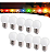 Kit 10 Lâmpada Bolinha Led 3w E27 Bulbo Lustre Espelho G45 Branco Quente 3000k Bivolt - Imagem 1