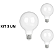 Kit 3 Lâmpada De Filamento Led G80 Leitosa 4W Branco Frio 6000k Bivolt - Imagem 3
