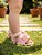 Sandália Bebê Menina Flores Strass Delicada Branco Rosa - Imagem 6