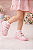 Tênis Cano Alto Menina Infantil Laço Duplo Florzinhas Decor - Imagem 4