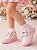 Tênis Cano Alto Menina Infantil Laço Duplo Florzinhas Decor - Imagem 8