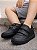 Tenis Infantil Menino Calce Fácil Escola Branco Preto Marrom - Imagem 14
