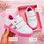 Tenis Infantil Menina Casual Leve Confortável Coração Velcro - Imagem 3