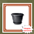 Vaso Romano 02 Preto 7 Litros com Prato | Elegância Clássica para Plantas e Decoração - Imagem 1