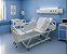 Cama Hospitalar Manual 3 Manivelas com Grades - Imagem 3