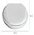 Assento Slim Almofadado Elevado 7,5cm Branco Mebuki - Imagem 2
