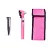 Otoscópio Fibra Óptica Colors Rosa com 10 Espéculos - Medicate - Imagem 1