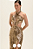 Vestido Paetê Dourado Estiloso - Imagem 1