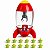 FOGUETE COM GARRA PEGA ALIENS DISNEY TOY STORY 5 - TOYNG - Imagem 1