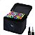 MARCADOR ARTISTICO 80 CORES PONTA DUPLA - BBR - Imagem 1