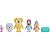 BLUEY E FAMILIA - KIT DE 4 BONECOS COLECIONÁVEIS 6CM PASSE O PACOTE - MOOSE - Imagem 1
