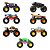 HOT WHEELS MONSTER TRUCKS CARROS GIANT WHEELS 1:24 SORTIMENTO - MATTEL - Imagem 2