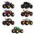 HOT WHEELS MONSTER TRUCKS CARROS GIANT WHEELS 1:24 SORTIMENTO - MATTEL - Imagem 1