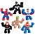 HEROIS MARVEL GOO JIT ZU KIT 6 FIGURAS - SUNNY - Imagem 1