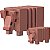 MINECRAFT FIGURA TATU ARMADILLO AND BABY - MATTEL - Imagem 3