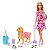 BARBIE PASSEIO COM CACHORRINHO E ACESSORIOS - MATTEL - Imagem 1