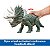 DINOSSAURO TRICERATOPS 30 CM JURASSIC WORLD - MIMO TOYS - Imagem 2