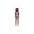 BARBIE PRAIA COM MAIÔ ROXO TROPICAL - MATTEL - Imagem 1