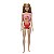 BARBIE PRAIA COM MAIÔ ROSA TROPICAL - MATTEL - Imagem 1