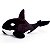 BALEIA ORCA DE PELUCIA - COLEÇÃO AGUA 55 CM - BRUMAR - Imagem 1