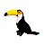 TUCANO DE PELUCIA - 30 CM - BRUMAR - Imagem 1