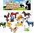 KIT ANIMAIS DA FAZENDA - PAIS E FILHOS - Imagem 1