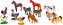 KIT ANIMAIS DA FAZENDA - PAIS E FILHOS - Imagem 2