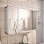 Armario Espelheira 3portas Aluminio Lbp14/s 73x11,3x45 Astra - Imagem 1